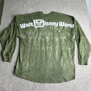 Walt Disney World Large‎ Green Tye Dye Spirit Jersey Pullover